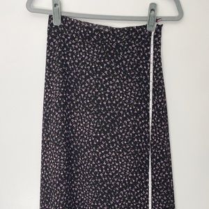 Romantic Crepe Millefleur Maxi Skirt